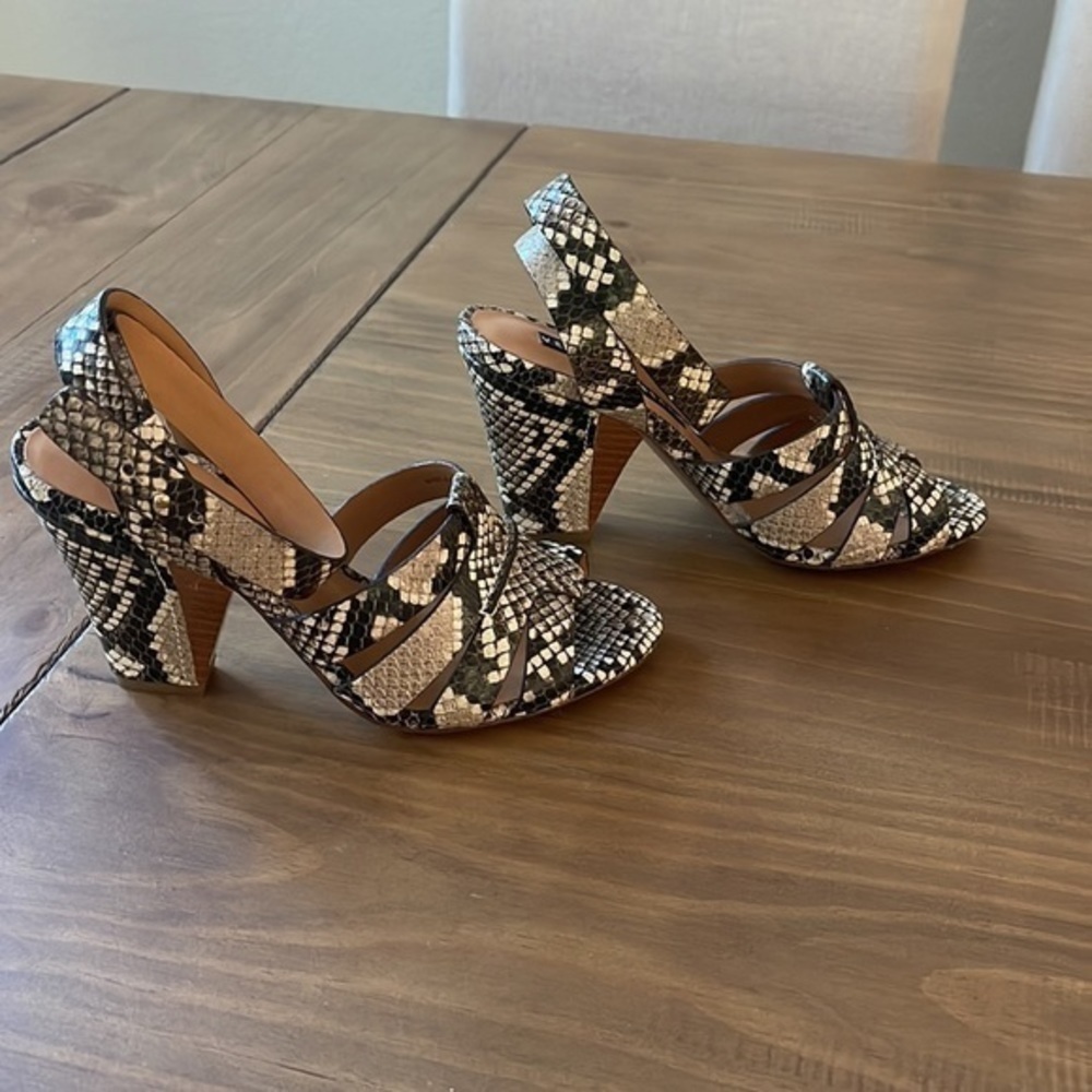 Veronica Beard Snakeskin Sandals - Picture 3 of 10